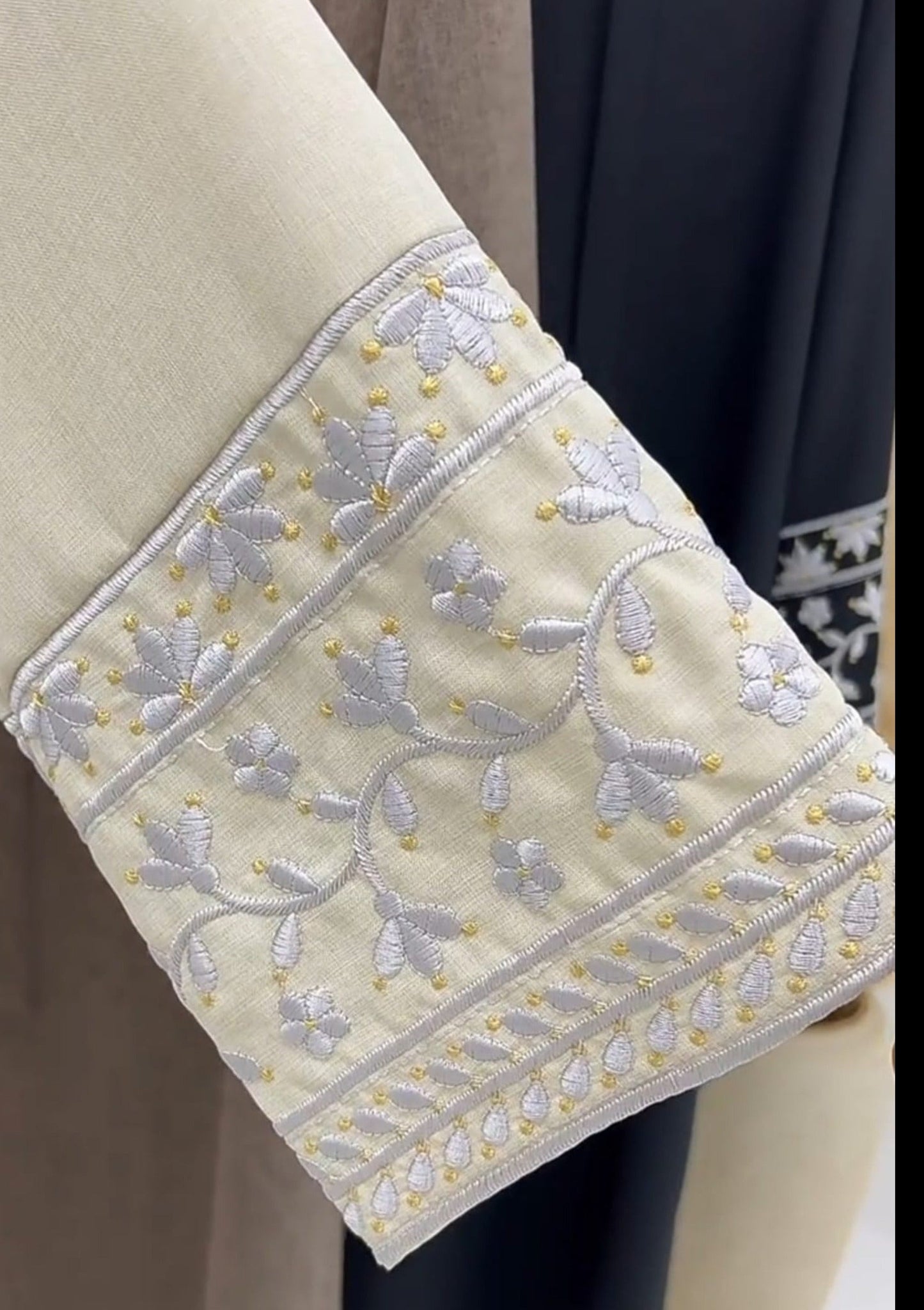 Embroidered Linen Abayas